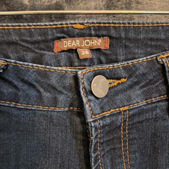 Dear John Backstage Flare Jeans Women's 26  Dark Wash - Picture 2 of 10